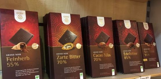 GEPA-Schokolade, 100g, verschiedene Sorten z.B. Bio Feinherb mit 55% Kakao