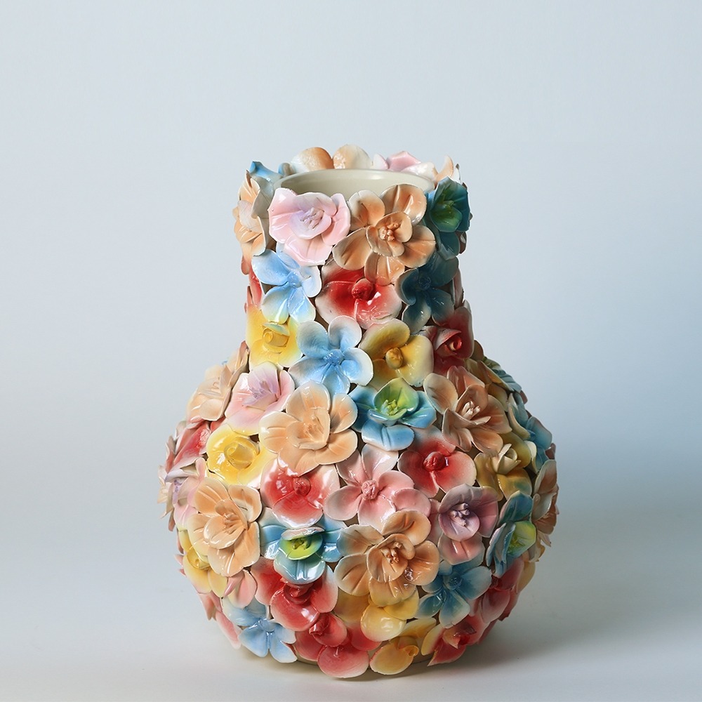 Vase | bunte "Blumen"