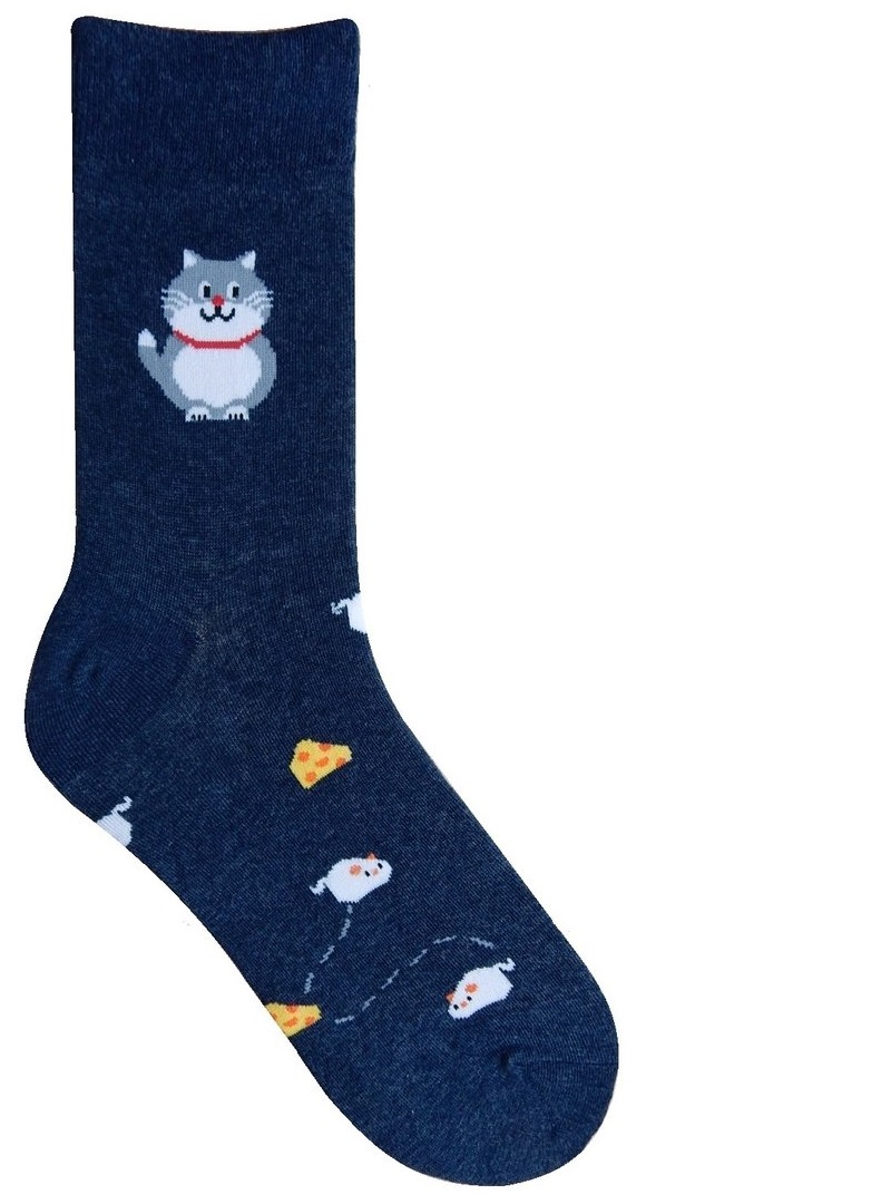 Katze & Maus Socken  Gr. 36-41/42-47