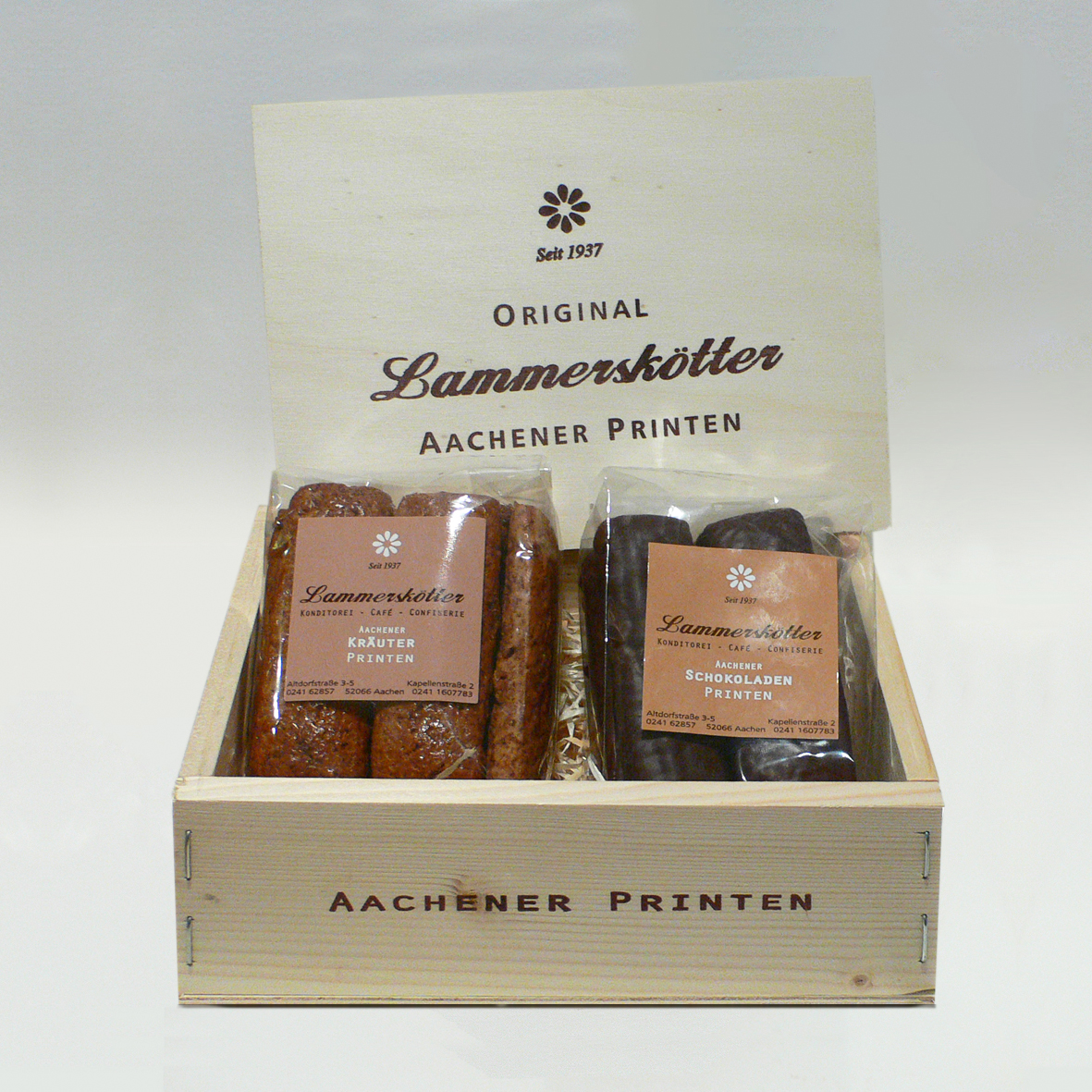Printen 2er Kiste | Schokoladen- & Kräuterprinten