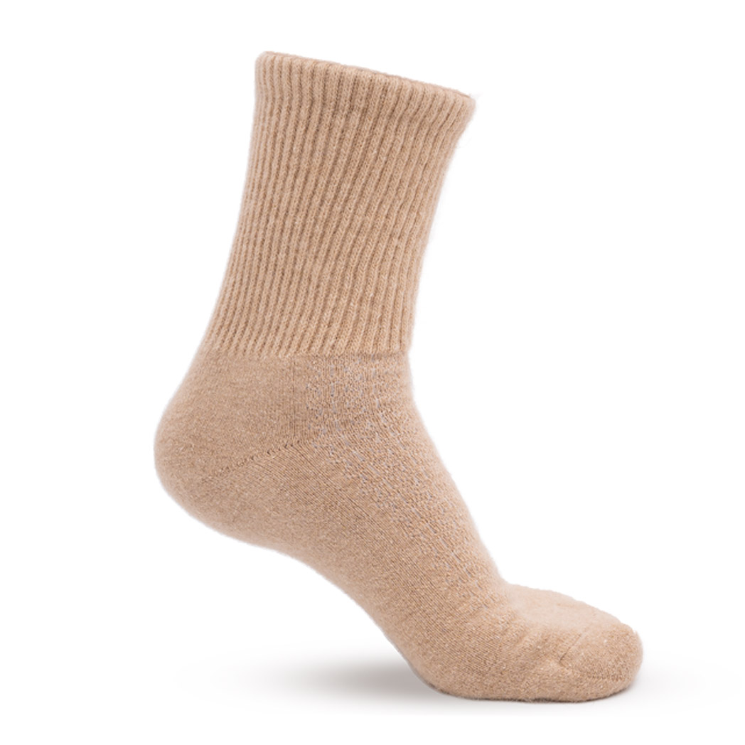 Socken aus Kamelwolle, beige